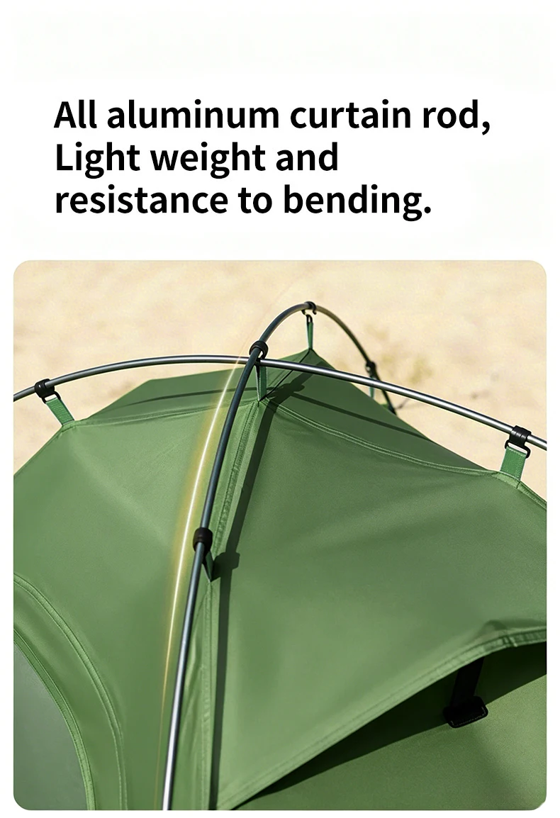 Naturehike 2026 Neues Campingzelt Großer Raum Mückenschutz Strandzelte Ultraleichtes Schnellaufbau 2-Personen Outdoor Wanderzelt – Detail 3
