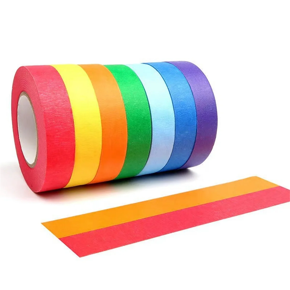 Colored Masking Tape,Colored Painters Tape for Arts and Crafts,Drafting Tape,Craft Tape Tape Paper TapeColorful Tape,B