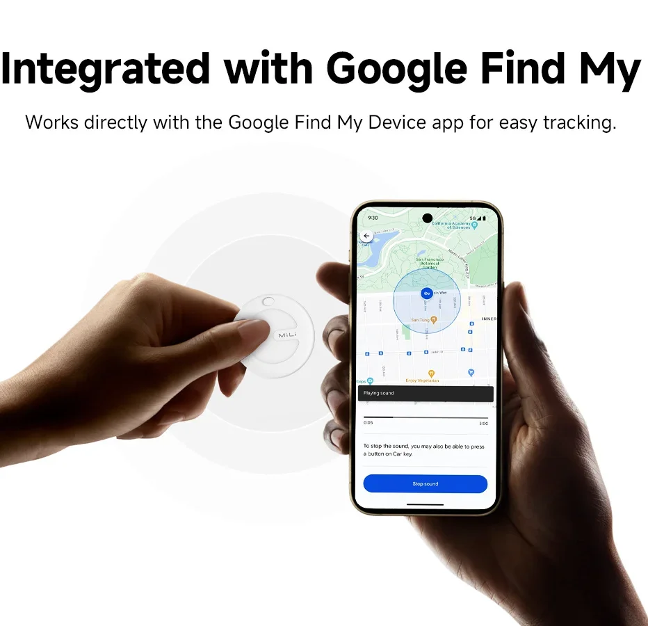 MiLi Smart GPS Tracker Mitag Bluetooth Locator Anti-Lost Device Mobile Keys Pet Elderly Kids Finder Work With Android Find My image 5