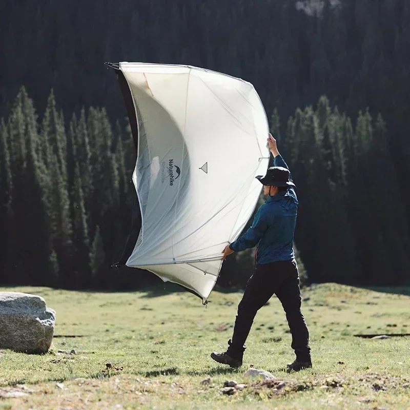 Naturehike Besötétedik -ig UL kültéri kemping Sátor ultralight 2 Férfi 15D Kvarc Gél Dublőz Alvóhely Hátiszák trekking Sátor Gyalogtúra vel Birkózószőnyeg