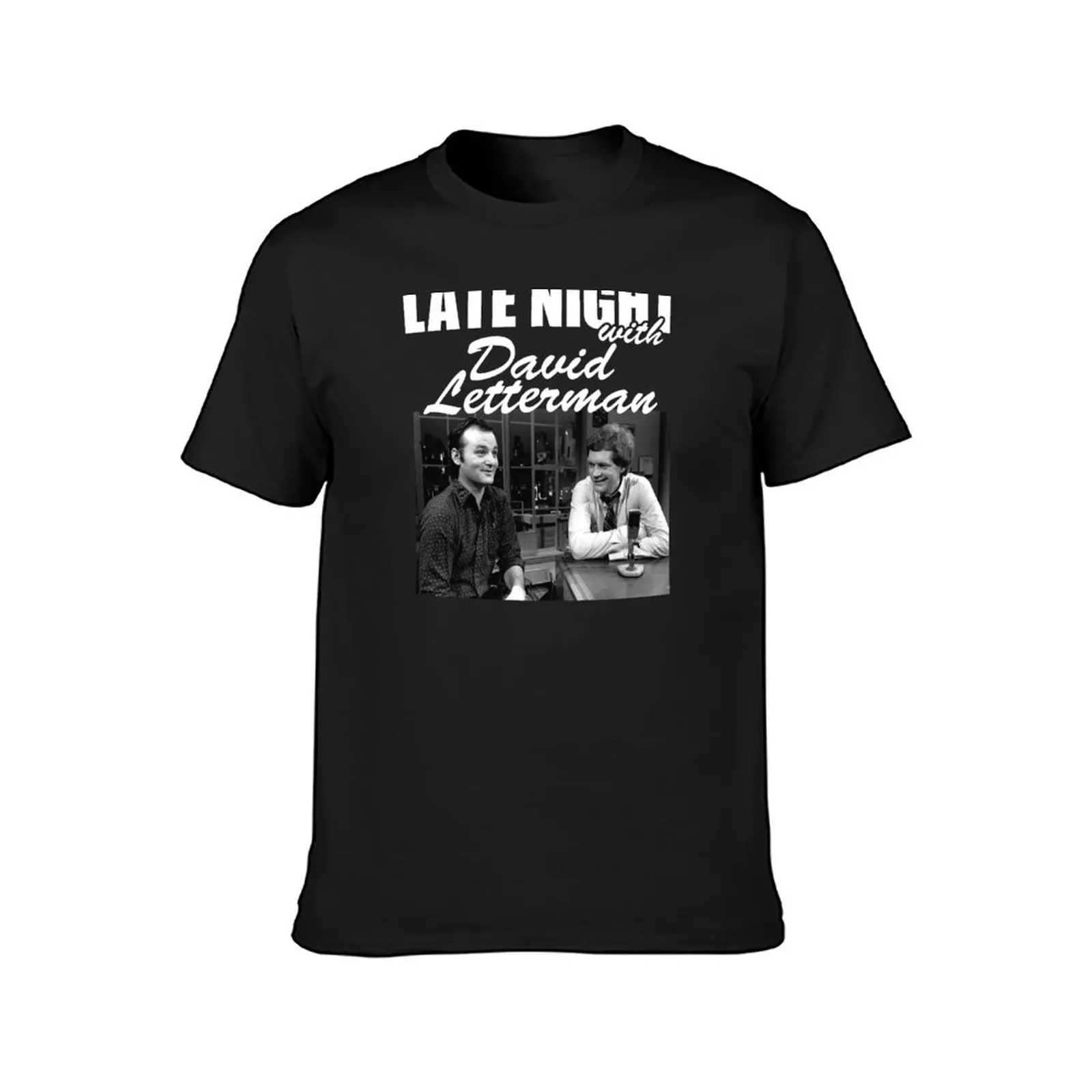 Late Night With David Letterman T-Shirt tops customs big and tall t shirts for men