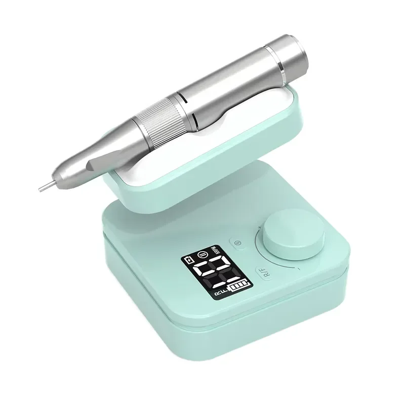 LED Screen Carbon Brush Polishing Pen,35000RPM Rechargeable Portable Unit for Salon Home Pedicure Applications