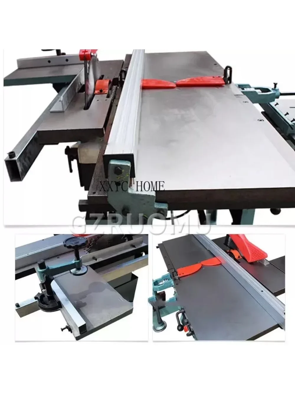 Electric Woodworking Combined Machine Tools Multifunctional Sliding Workbench Wood DIY Combination Planer Table Decoration 2.2KW