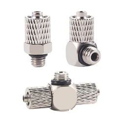 10pcs Mini Quick Screw Straight Joint M-3H-6 M-5HL-6 M-6H-4 Mini Fast Wring Connector Pneumatic Air Fitting Straight Hose Nipple