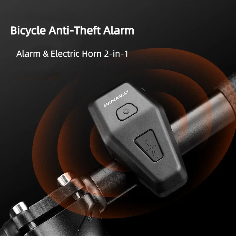 

120db Bicycle Anti-Theft Alarm Waterproof Electronic Bike Bell High Volume Bicycle Vibration Alarm For MTB Road Bike