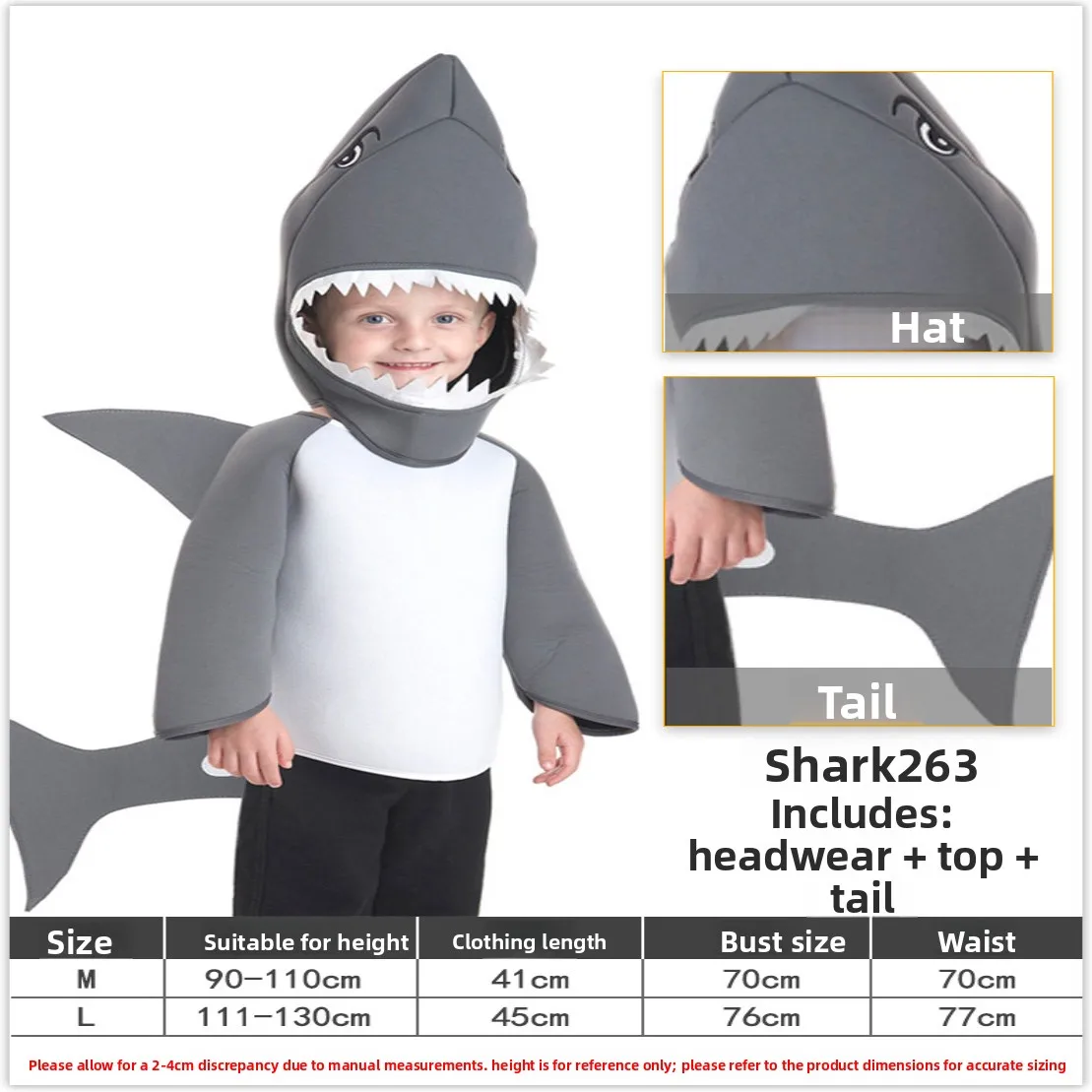 Children's Day loween ark Suit Ocean Animal Performance Costume M Version Toy S Underwater Special Fly Outfit
