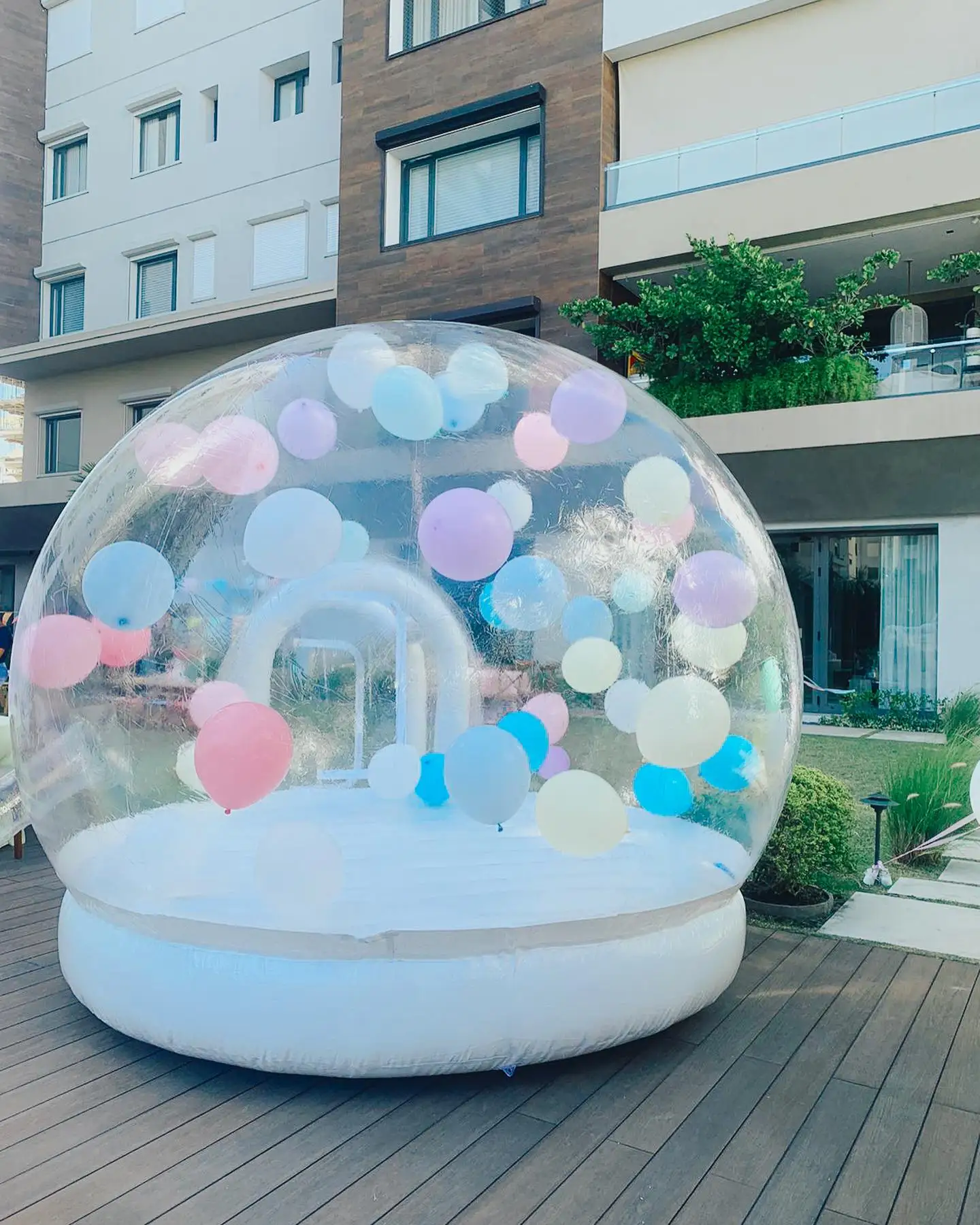 Commercial Grade PVC Inflatable White Bubble House Modern Bubble House Air Balloon Bubble Tent for Party/Event/Wedding for sale