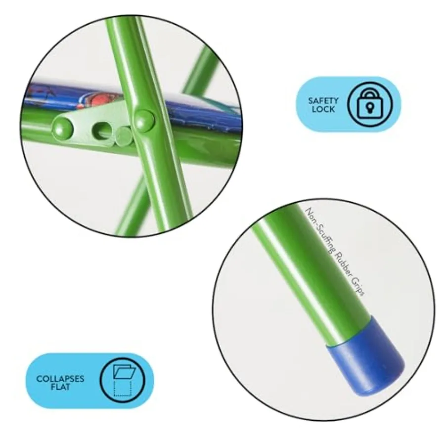 Idea Nuova Teenage Mutant Ninja Turtles 3-teiliges Aktivitäts-Set mit quadratischem Tisch und 2 Klappstühlen, entworfen für Kinder ab 3 Jahren