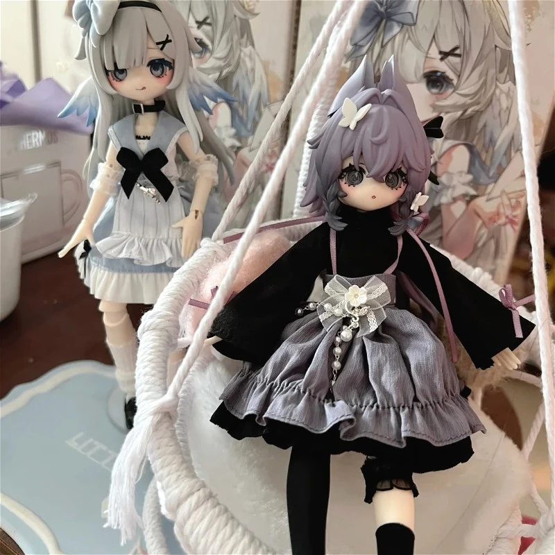 

Коллекционная фигурка Meki Final Blessing Blind Box 1/8 BJD, загадочная коробка, милые подвижные куклы из ПВХ, декор для рабочего стола, подарки для девочек