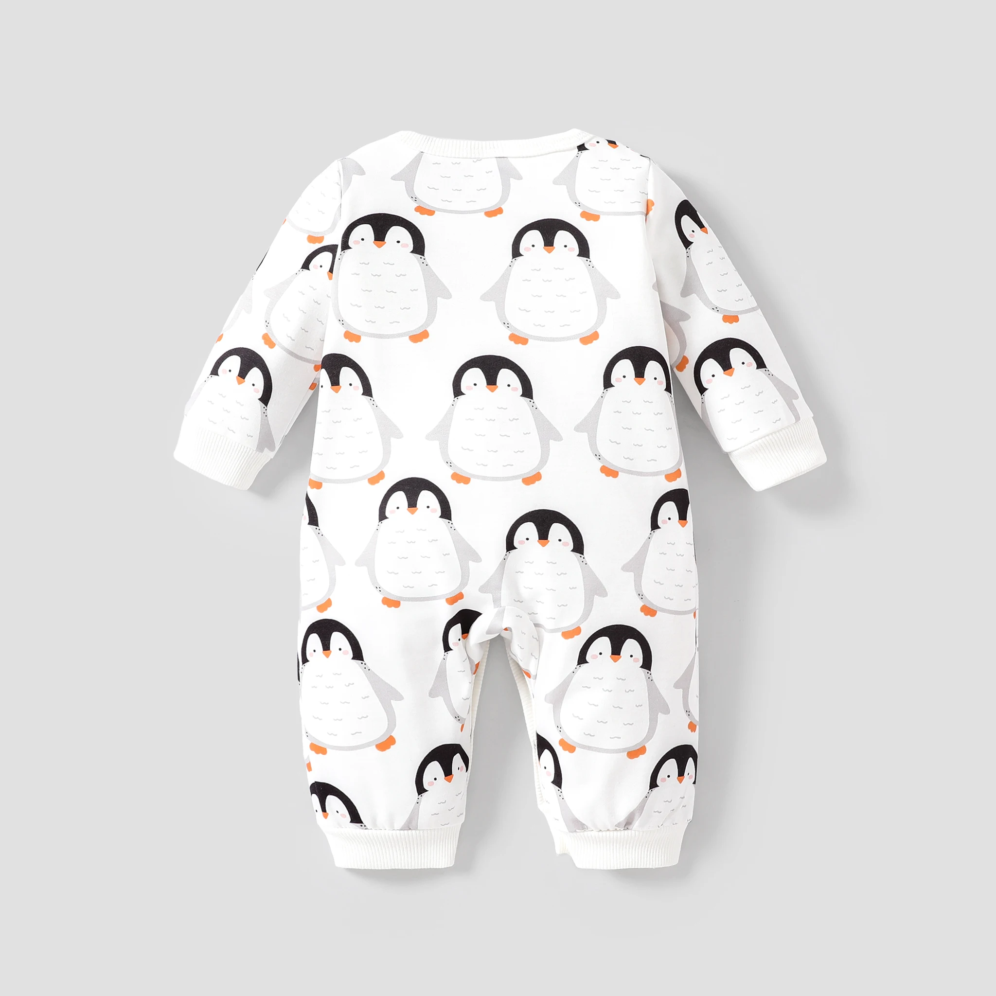 PatPat Baby Girl/Boy Childlike Penguin Pattern Jumpsuit