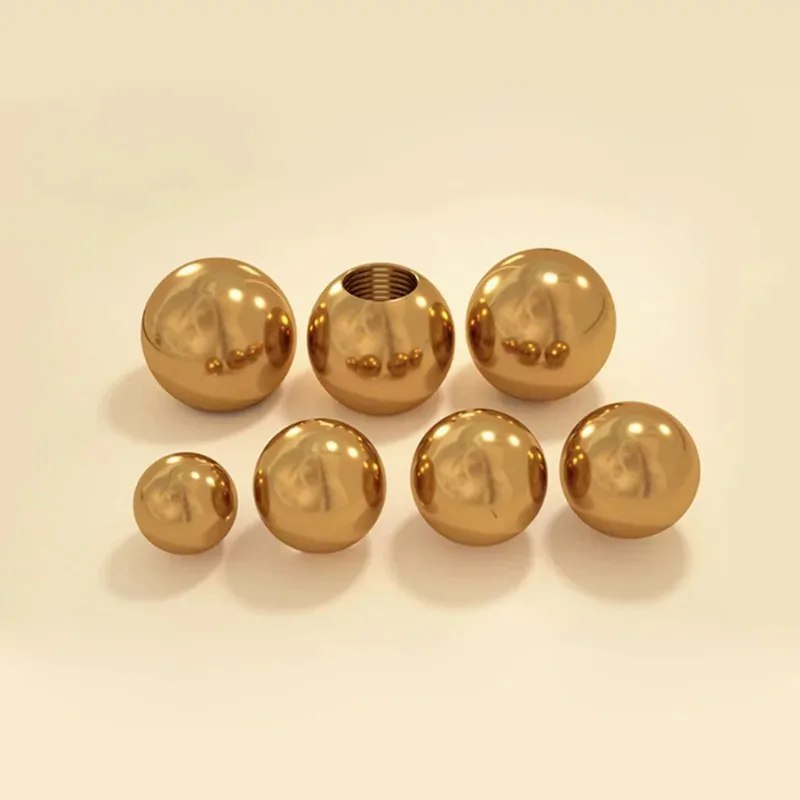

Pure Brass Internal Thread Spherical Nut Bald Head Plug Decorative Screw Cap For Lighting Fixtures M6 M8 M10 M12