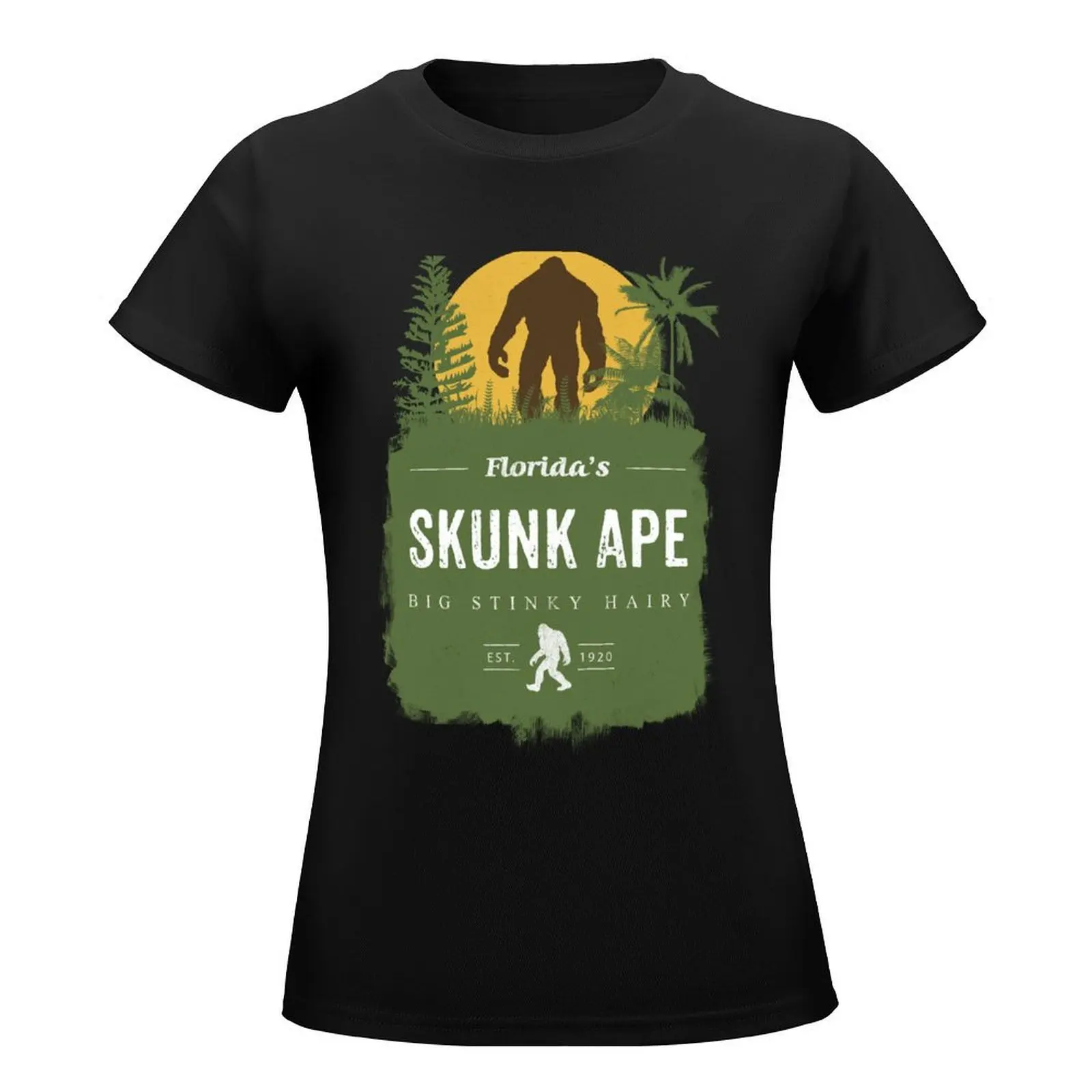 Florida's Skunk Ape T-Shirt summer top funny Woman clothes