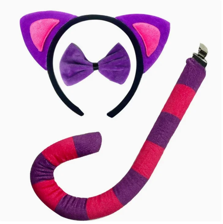 Punk-Werwolf-Cosplay-Stirnband, Halloween-Dämonenkopfbedeckung, Katzen-, Wolf- und Fuchskopf-Stirnband, niedliches Tier-Plüsch-Kopfbedeckung, Party-Kostüm-Requisiten – Detail 11