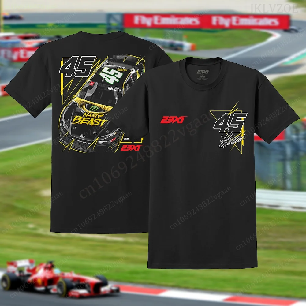 2024 Summer Tyler Reddick 45 Motorsports T Shirt Cotton Men Team Collection Racing Car Nascar T-shirt Vintage Clothes Top Tee