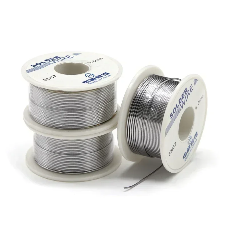 1/2/5pcs Solder Wire 0.8/1.0mm 50g/100g 63/37 Welding Wire 2% Flux Low Melting Point For Electric Soldering Iron