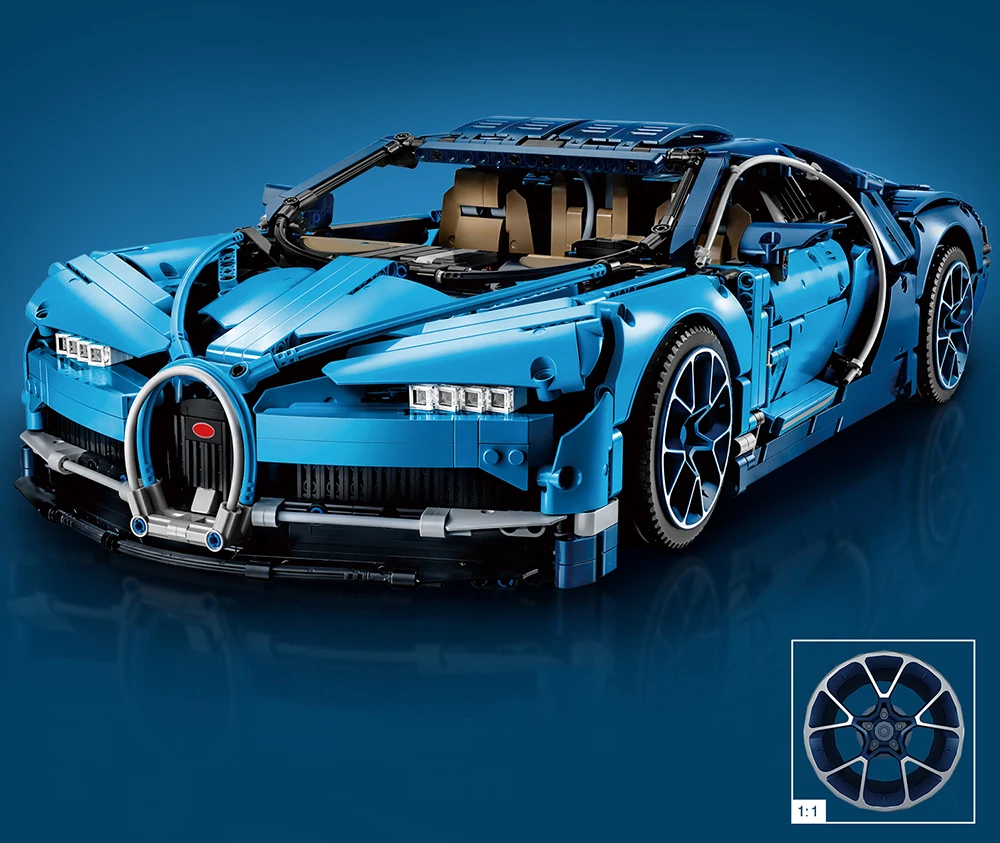 

90056 4031 шт. супер гоночный автомобиль Bugattied Chiron 1:8 модель статические строительные блоки 42083 кирпичи детские игрушки детские подарки на день рождения