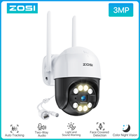 ZOSI 2K Pan/Tilt Outdoor WiFi Security Camera 3MP PTZ IP Camera Add On Camera Only Work ZOSI NVR System(ZR08RP,ZR08LL,ZR08JP)