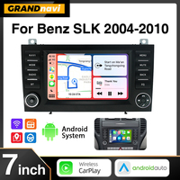 7 Inch IPS Android 13 For Mercedes-Benz SLK 2004-2010 DSP 4G Wireless CarPlay Android Auto Car Radio Player GPS