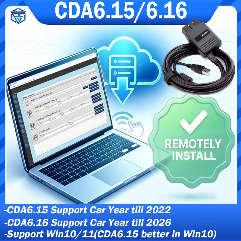 MicroPod2 CDA6 CDA 6.15.188/CDA6.16.83 Engineering Software With MicroPod 2 USB Version Scanner V2.4.1 For DODGE/ CHRYSLER/ JEEP