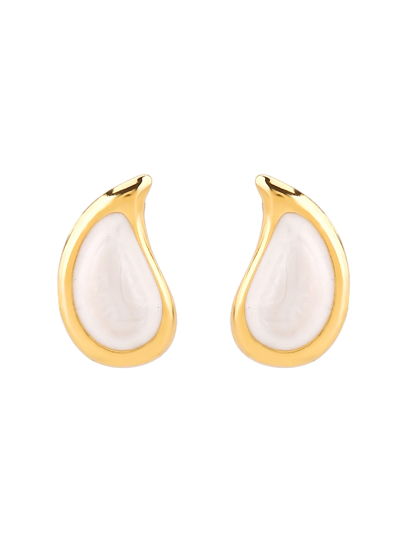 

Vintage Oil Drop Geometric Stud Earrings, French Minimalist Unique Style, Stainless Steel Women's Earrings, Casual All Seasons J