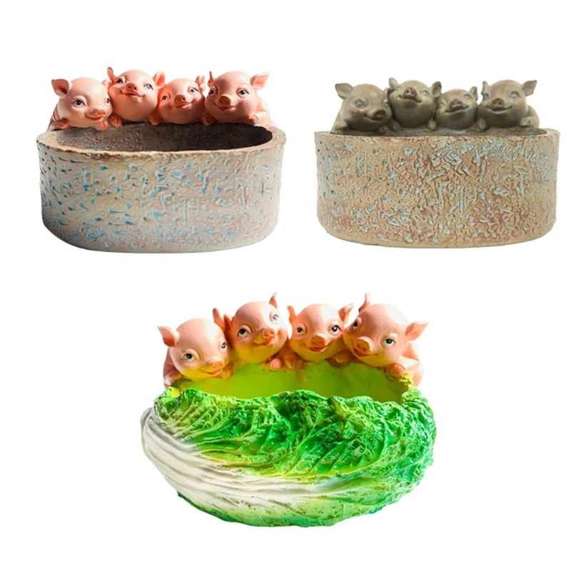 

Pig Flower Pot Cartoon Dogs Mini Pot Succulents Plant Bonsai Pots For Home