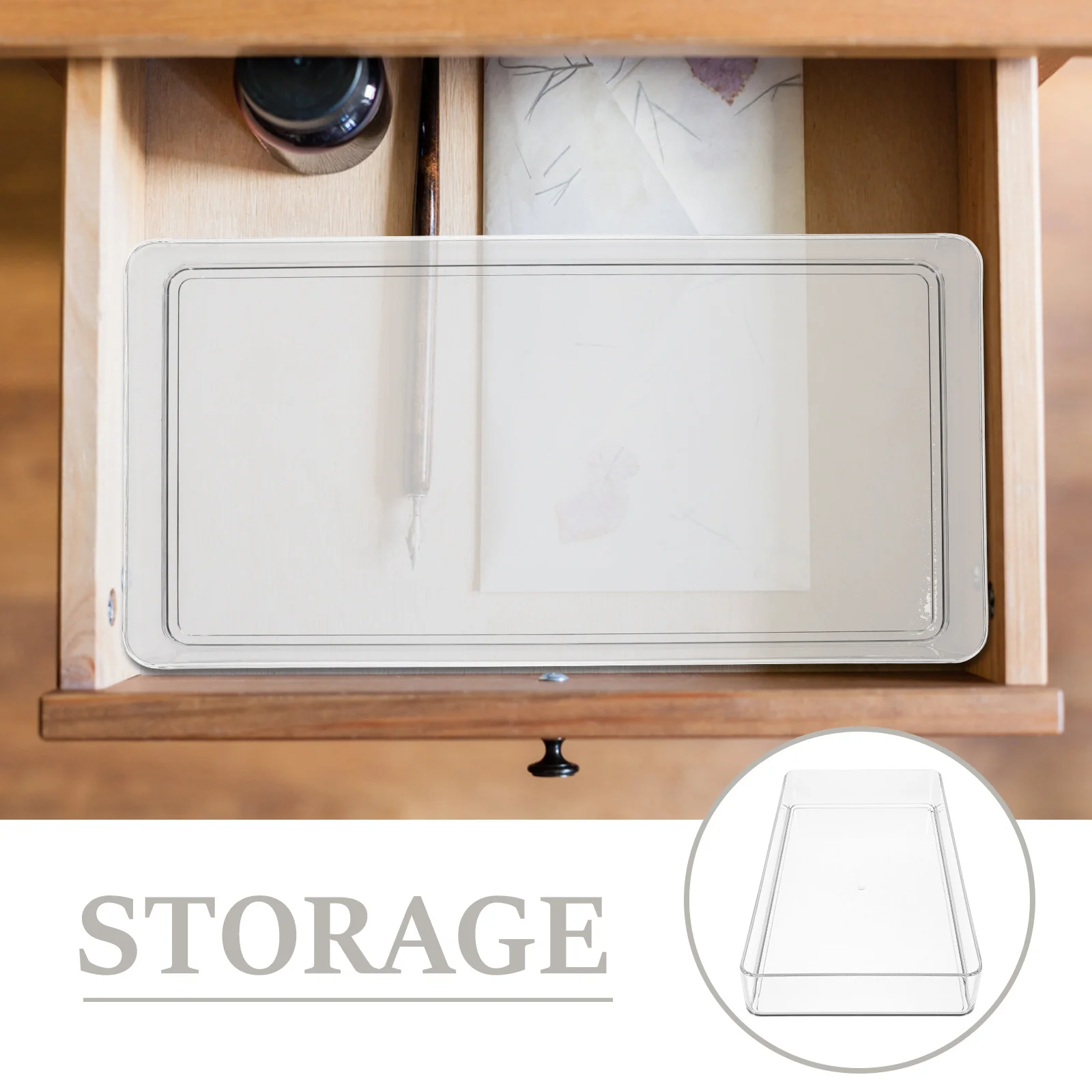 

Kitchen Drawer Organizer 6 Compartment Pet Cutlery Holder Lightweight Utensil Tray For Silverware Spoon Fork Chopsticks