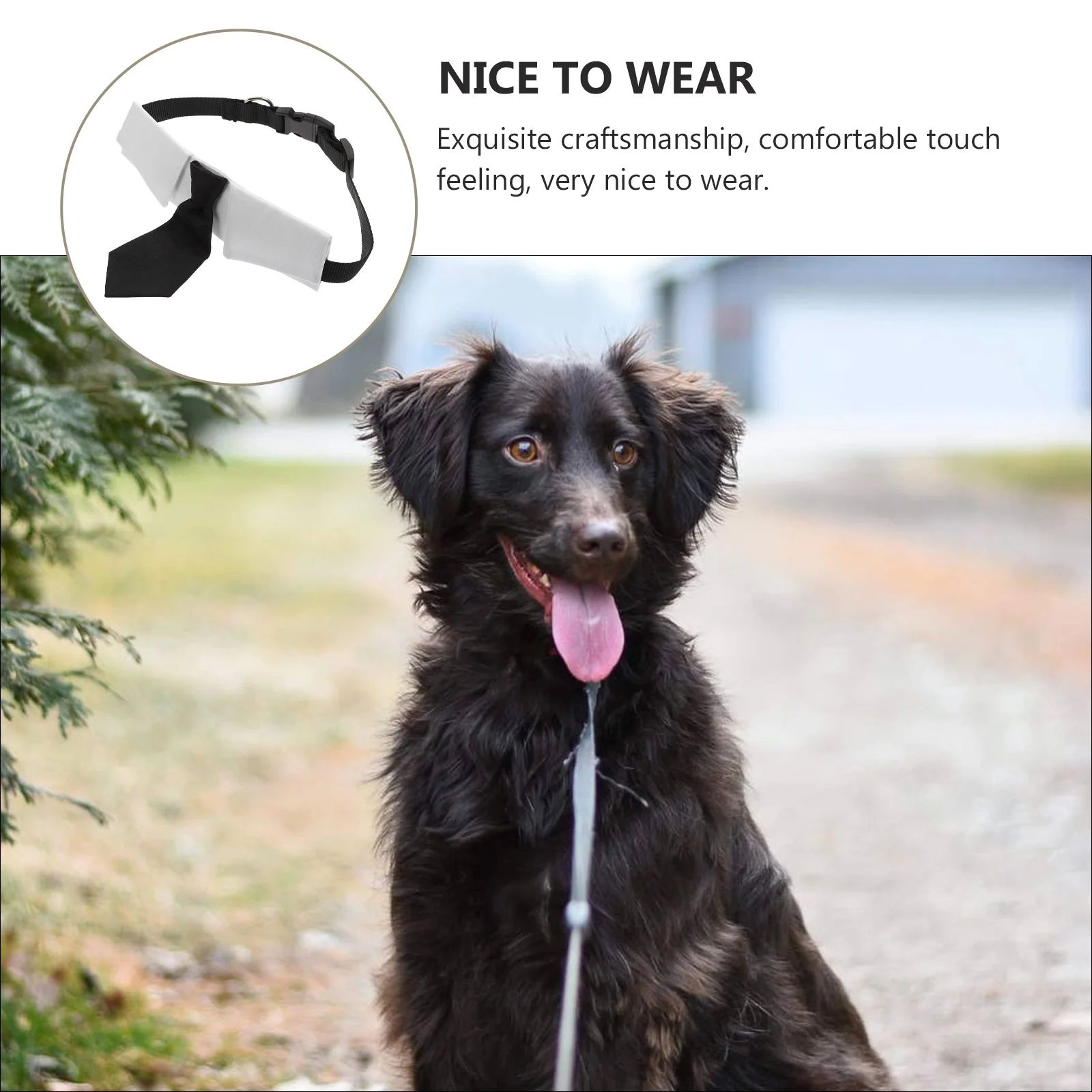 

Pet Neck Tie British Style Adjustable Dog Collar Tie Comfortable Party Festival Pet Dress Up Neck Ties Decoration