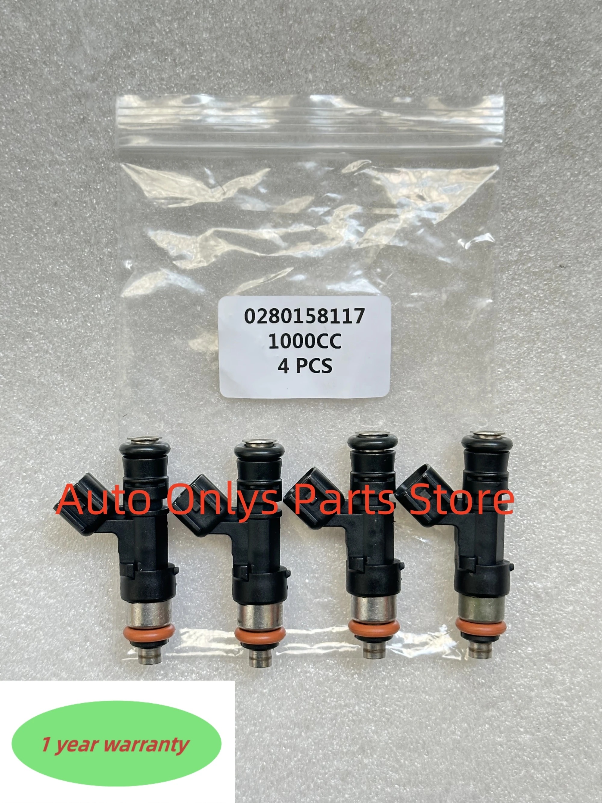 

4x Fuel Injector Nozzle 0280158117 48mm For VW- Audi-A4 TT Golf-Passat-1.8T High Impedance Engine Injection 1000cc 90lb E85 EV14