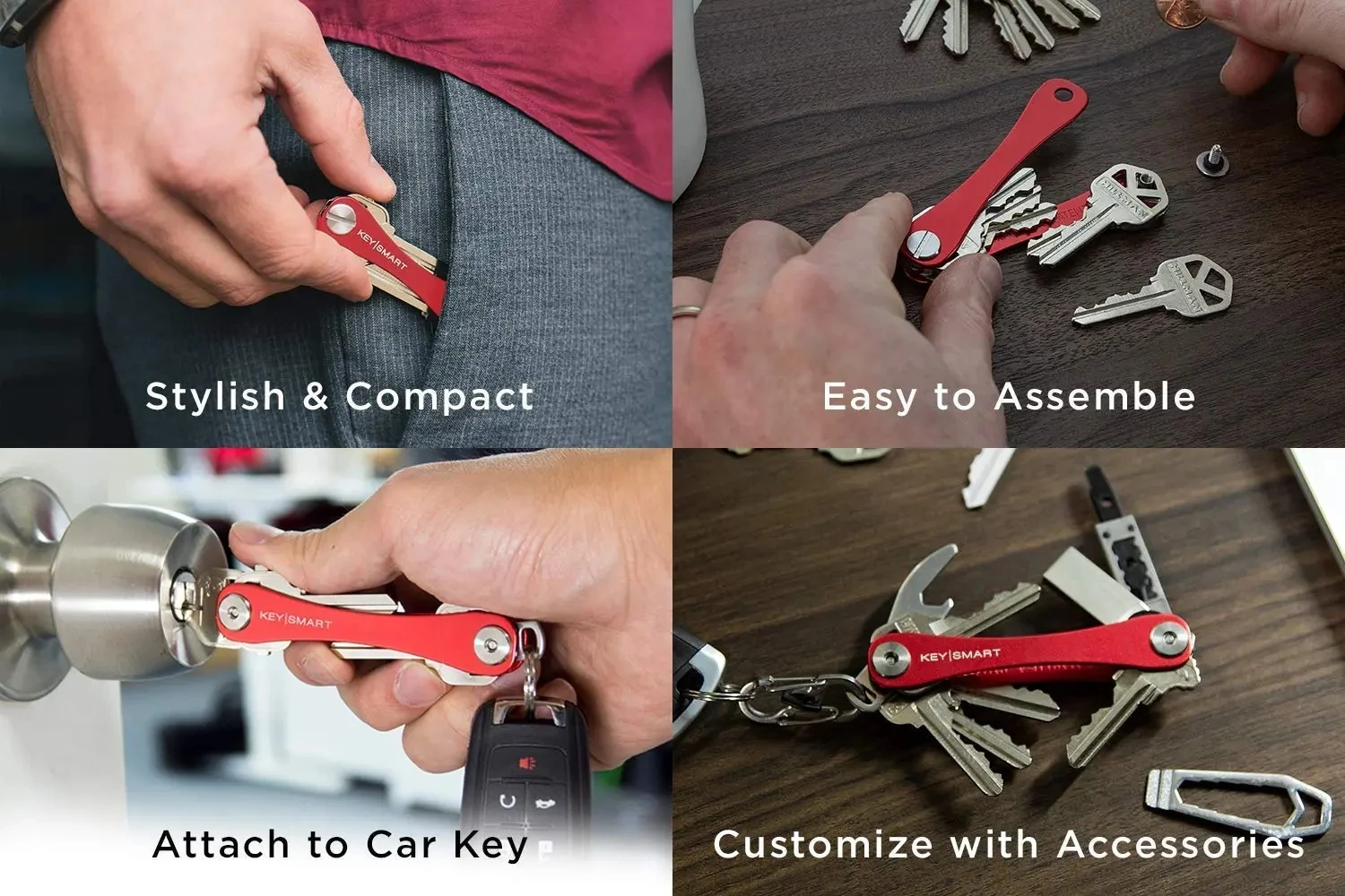 Key Organizer Multi-function Men Fashion Clip Smart Keychain Gadgets Strong Compact Holder Storage key for Car Keys Accessories