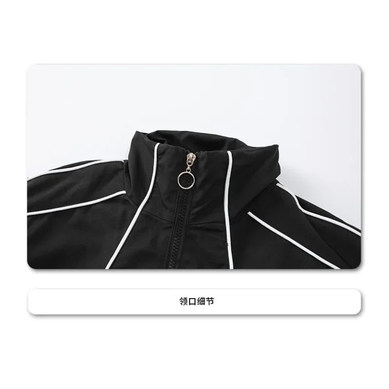 Jungen Hip Hop Schwarz Baseball Mantel Street Dance Baggy Hosen Mädchen Lose Jacke Kinder Jazz Sport Kleidung Sets Kinder Streetwear