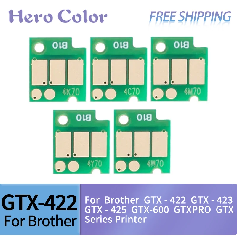 700ML Compatible Ink Cartridge Chip For Brother GTX-422 GTX-423 GTX-425 GTX-600 GTXPRO GTX Series Printer One Time Chip