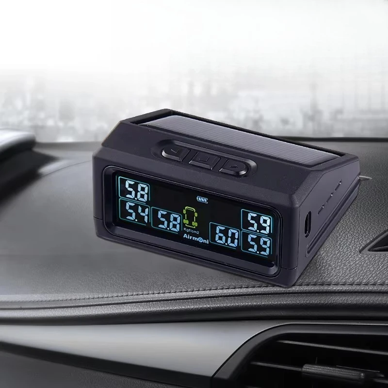 SPY Digital Tire Pressure Monitoring System (TPMS) Solar Powered 6-Wheel Heavy Duty Semi Truck 22 - Vehicle Capacity
