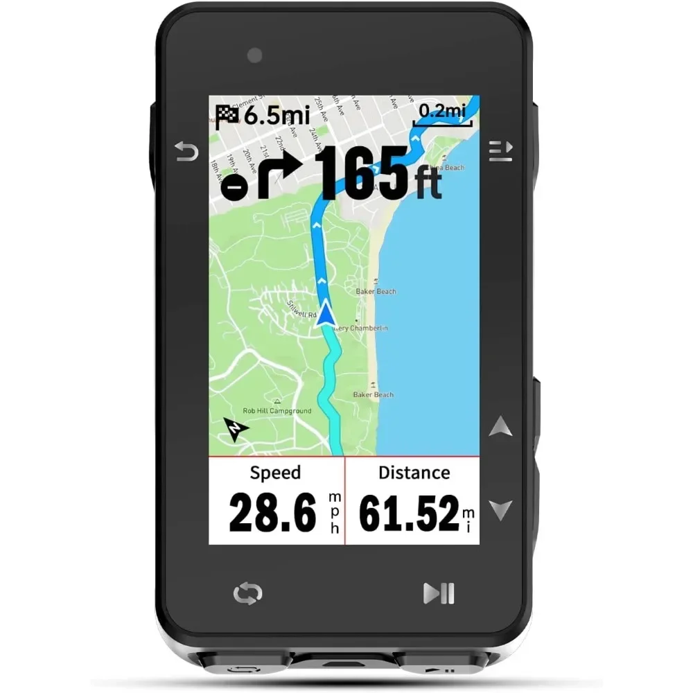 GPS Bike Computer, 2.8‘’ Map Navigation iClimb Training Function MTB Wireless Cycling Computer GPS Unit IPX7 Waterproof