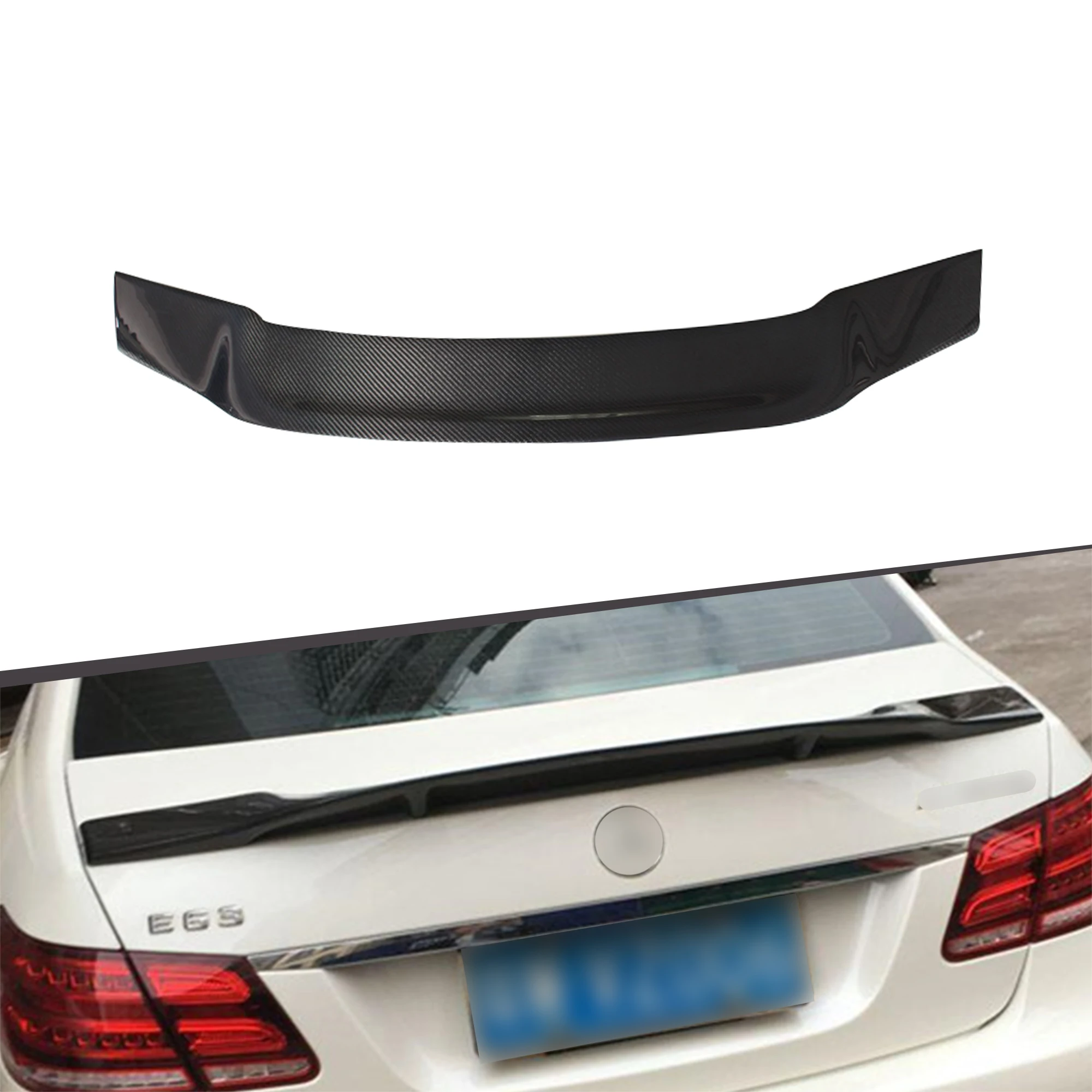 

R Type Auto Carbon Trunk Spoiler Wing Boot Lip for Mercedes benz W212