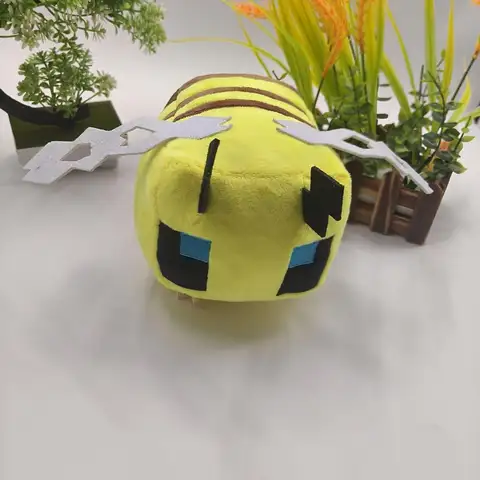 2525 newMC Creeper Stuffed Plush Toy Game Toy Yellow Bee Soft Toys Action Figure Plush Dolls Birthday Gift Toy for Children Fans