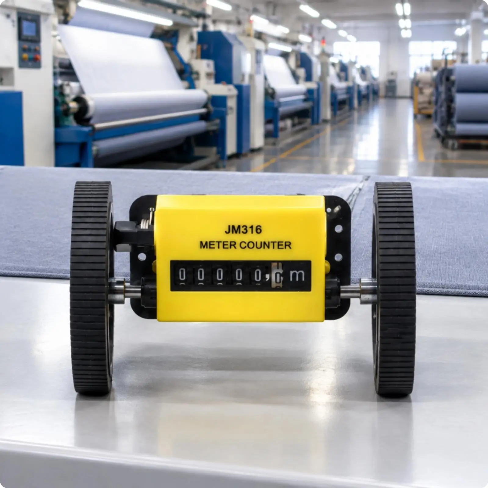 Measuring Tool Compact Mechanical Roller Measuring Counter 6 Digit Mechanical Length Counter Accurate for Workshop
