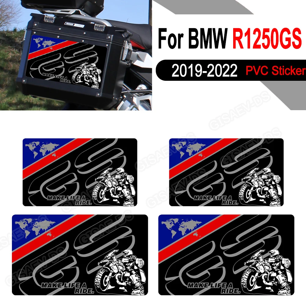 

For R1250GS R 1250 GS GSA HP Adventure Motorcycle Case Sticker Side Boxes Panniers Luggage Package Protection Decals 2019-2022