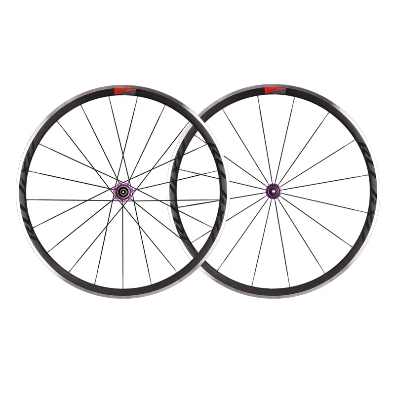 RUJIXU-Super Loud Road Wheel Set, Straight-Pull Flat Spoon, Aluminum Alloy Bicycle Rim Brake, 700C, 30mm