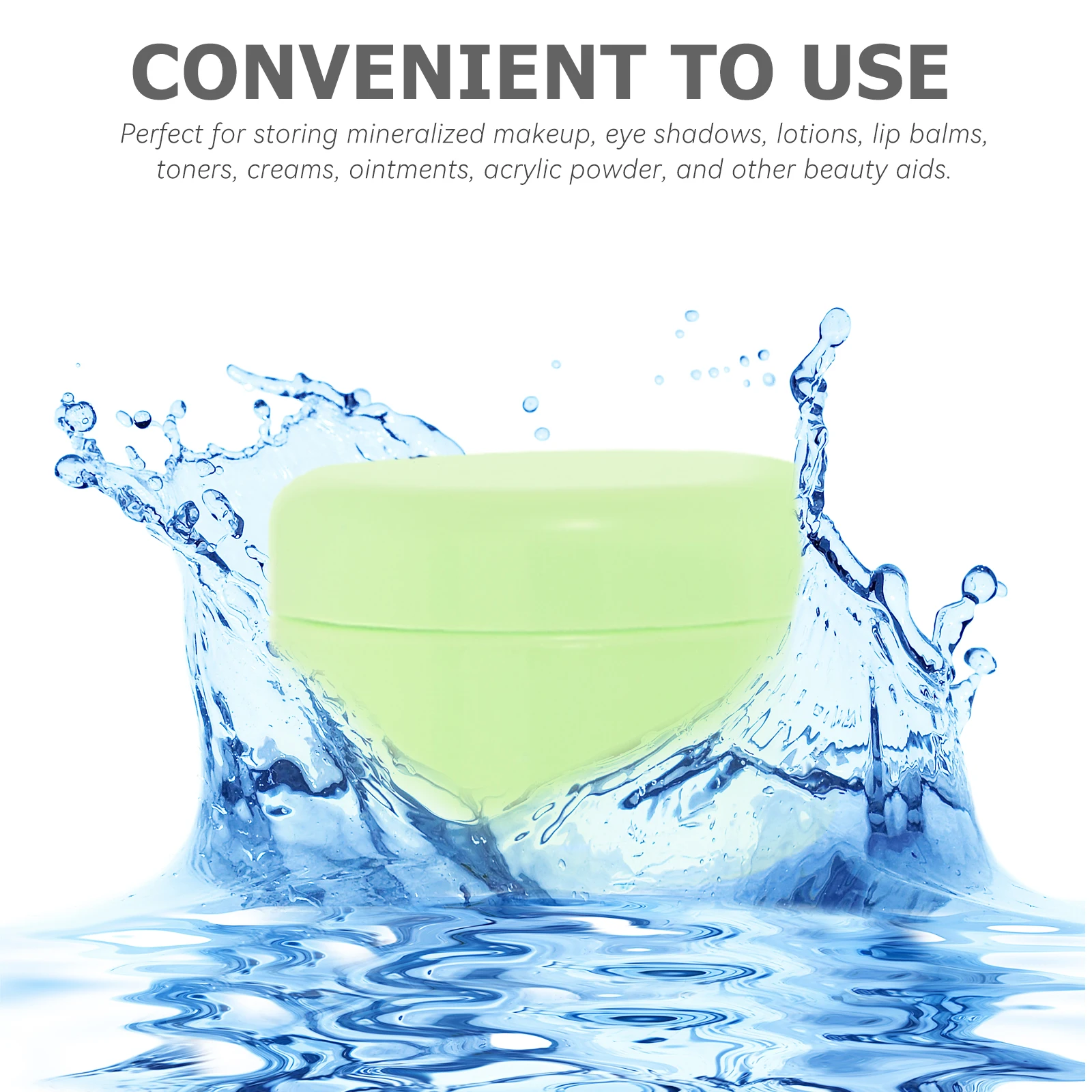 

20Pcs Empty Cream Jar Pot Small Travel Jars Leakproof Portable Container for Makeup Cream Lip Balm Lotion Storage