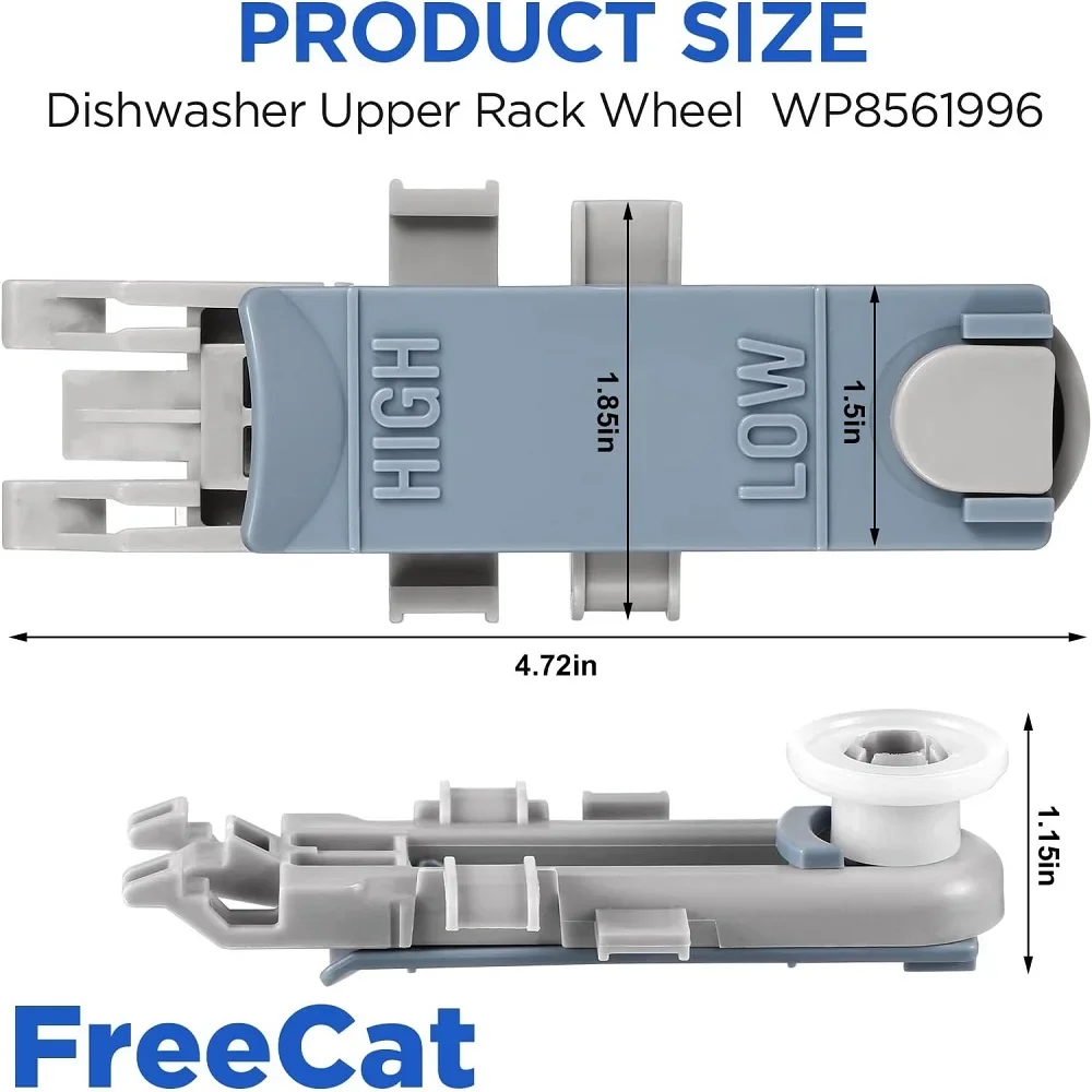В 11157084 8561996   Колеса для посудомоечной машины (4 шт.) Совместимы с Kenmore Maytag Whirlpool AP 6285708   WP 8561996