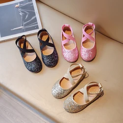 Summer Fashionable Cute Sandals Solid Color Comfortable Princess Shoes Children's Lightweight Crystal Walking Shoes Casual Women