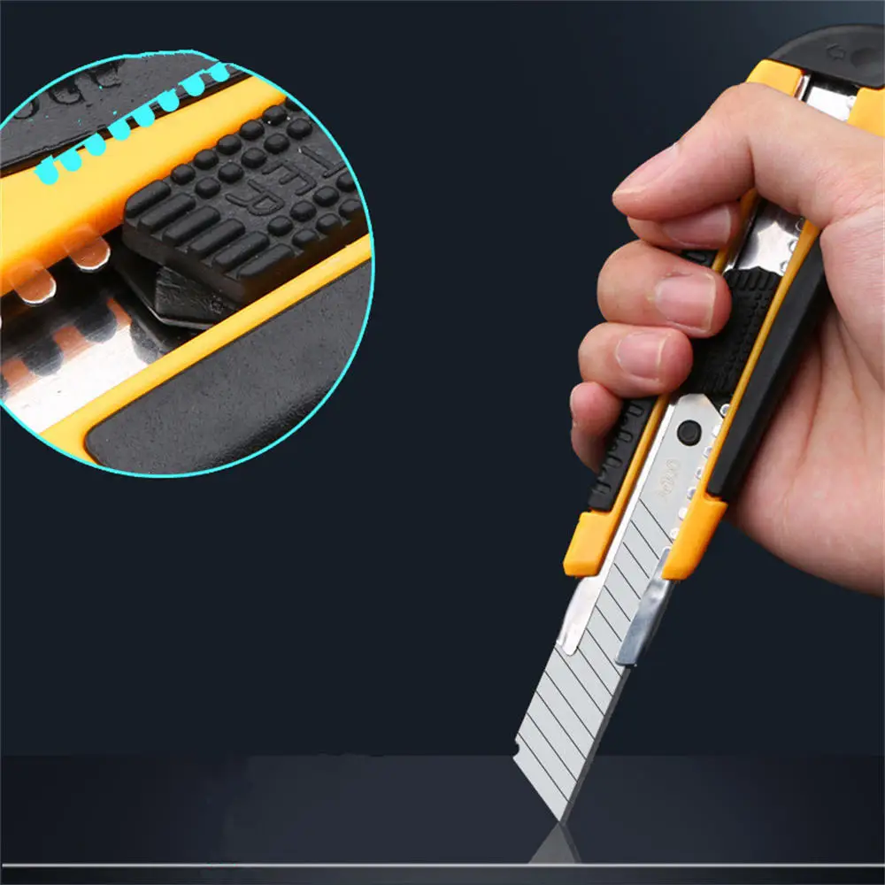 Large Art Knife Large Blade Heavy Stainless Steel Thickened Multi-Purpose Wallpaper Knife Tool Knife Stationery Cutting Supplies 