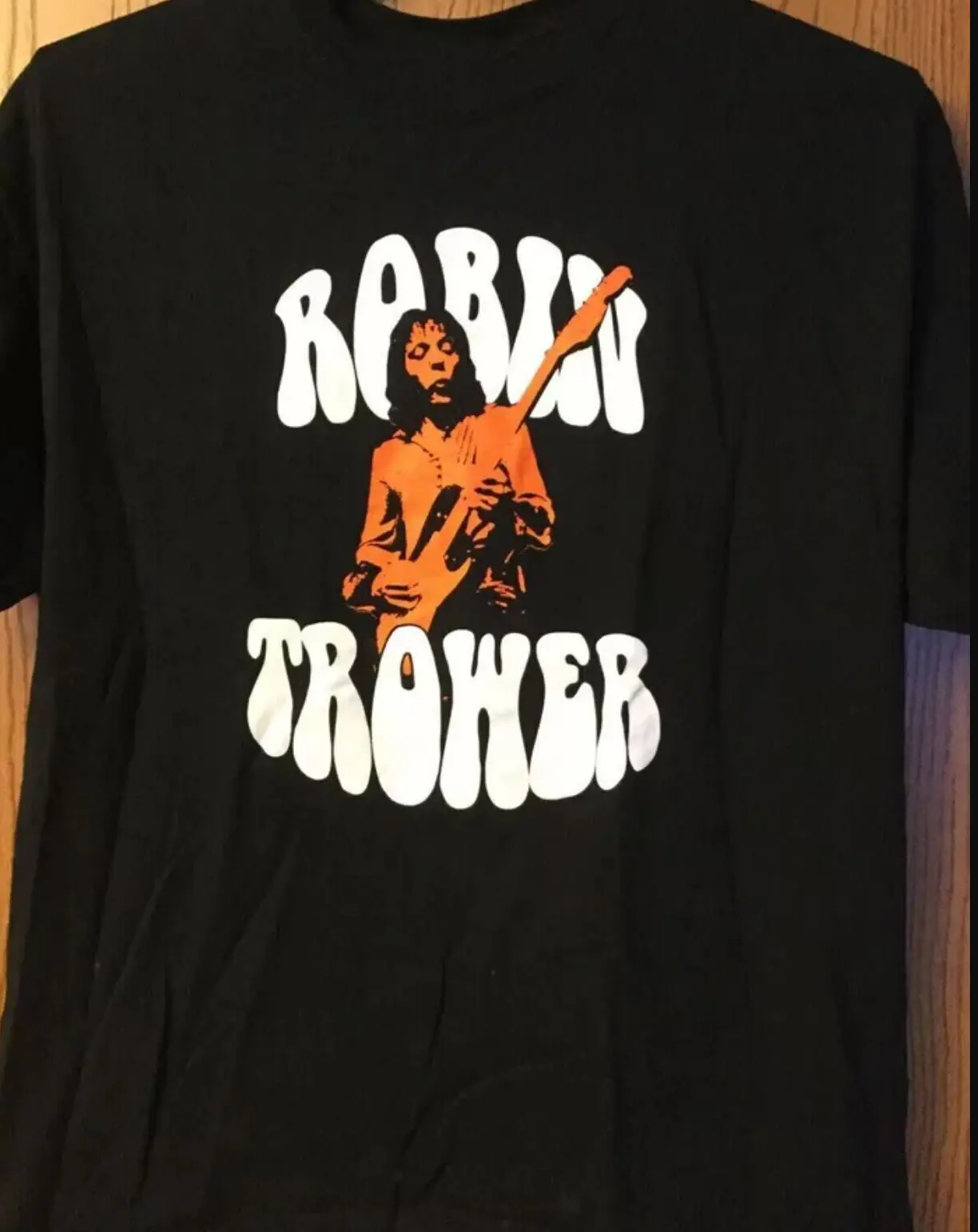 Robin Trower Live In Concert Cotton Black Full Size Men Women Shirt