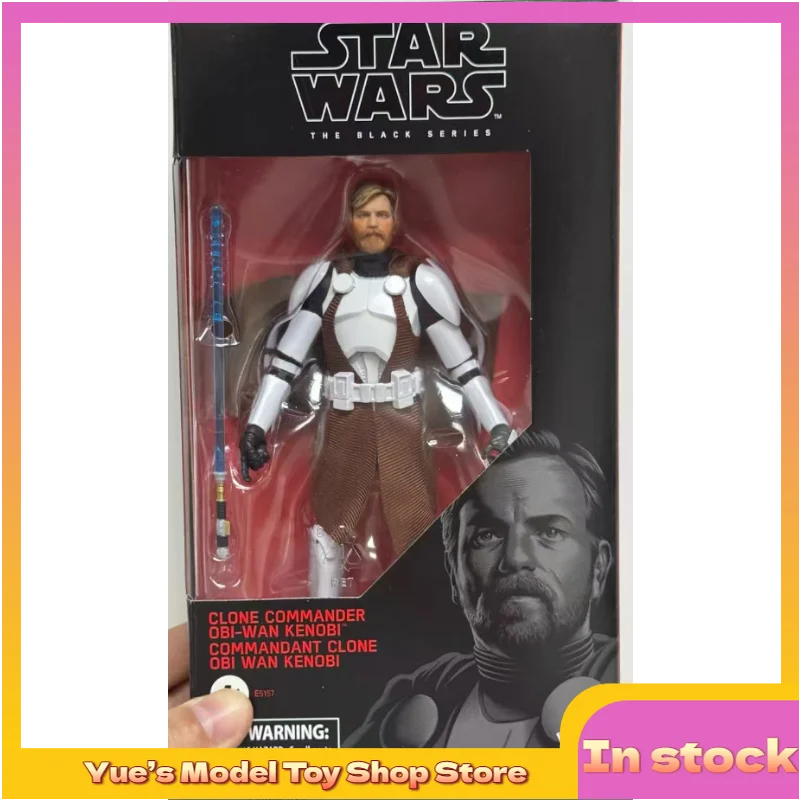 【disponibile】hasbro-black-star-wars-action-figure-obi-wan-clone-force-commander-suit-da-6-pollici-modello-animato-giocattolo-da-collezione-regalo