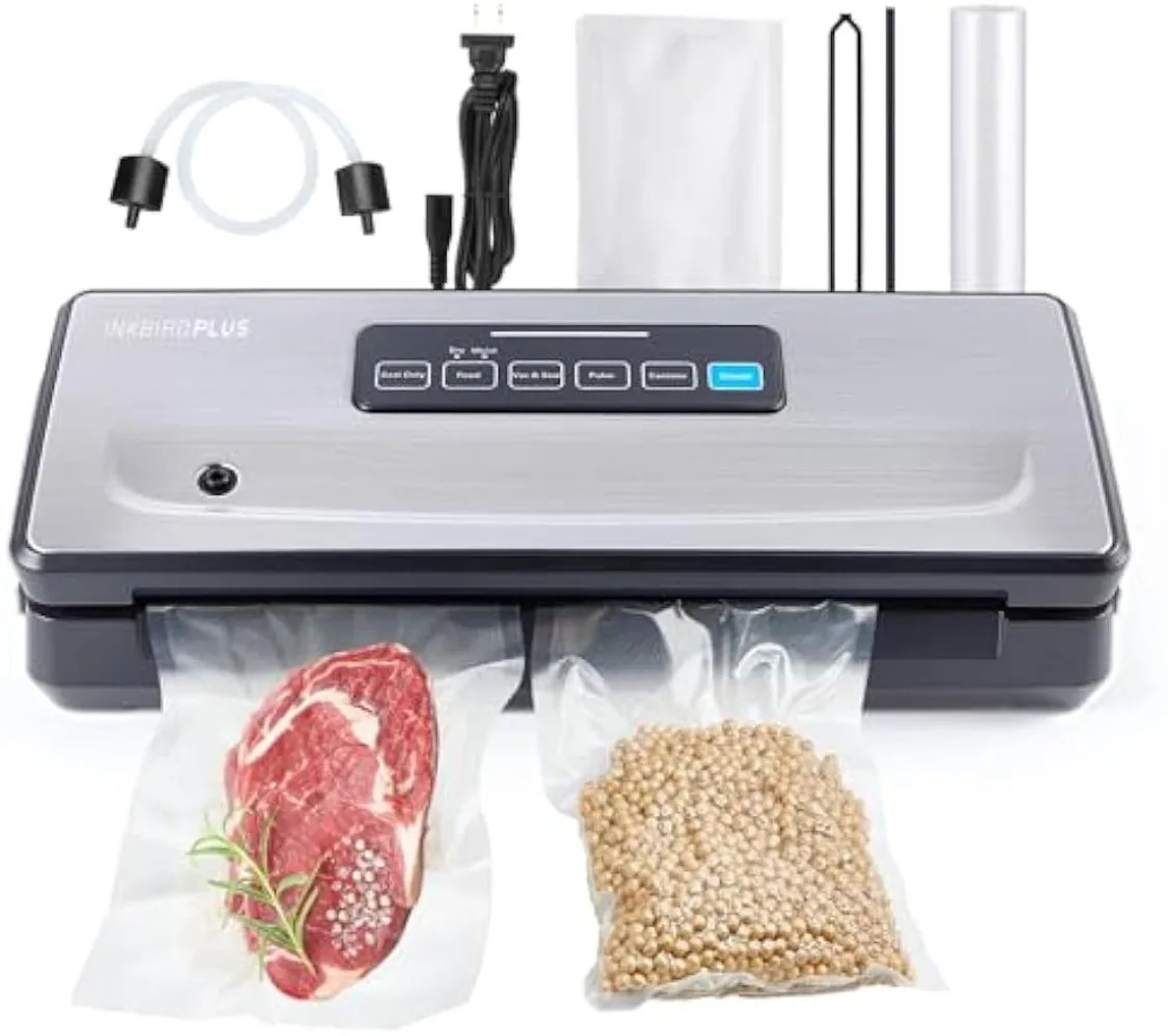 Vacuum Sealer Machine 10-In-1 with Full Starter Kit Built-in Cutter and Bag Storage(Up to 20ft)