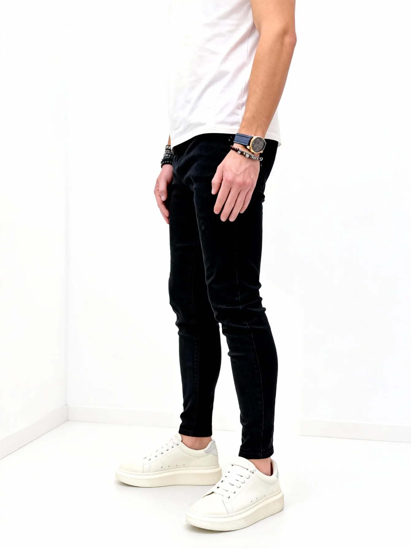 Men's Casual Tight Jeans, Versatile Elastic And Comfortable Jeans Suitable For All Seasons, Versatile