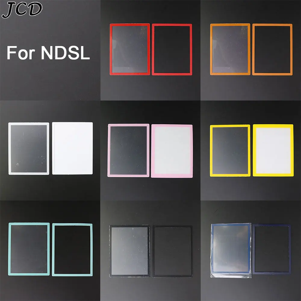 

JCD Top Upper LCD Screen Cover Bottom Lower Cover Frame Plastic Lens Replacement For DS Lite NDSL Game Console