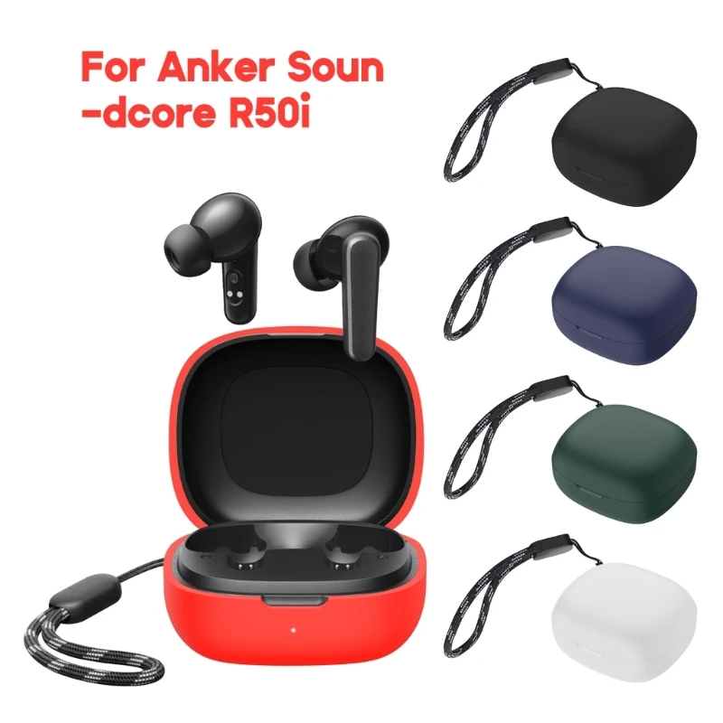Funda protectora de silicona para auriculares inalámbricos Anker Soundcore R50i, carcasa antipolvo