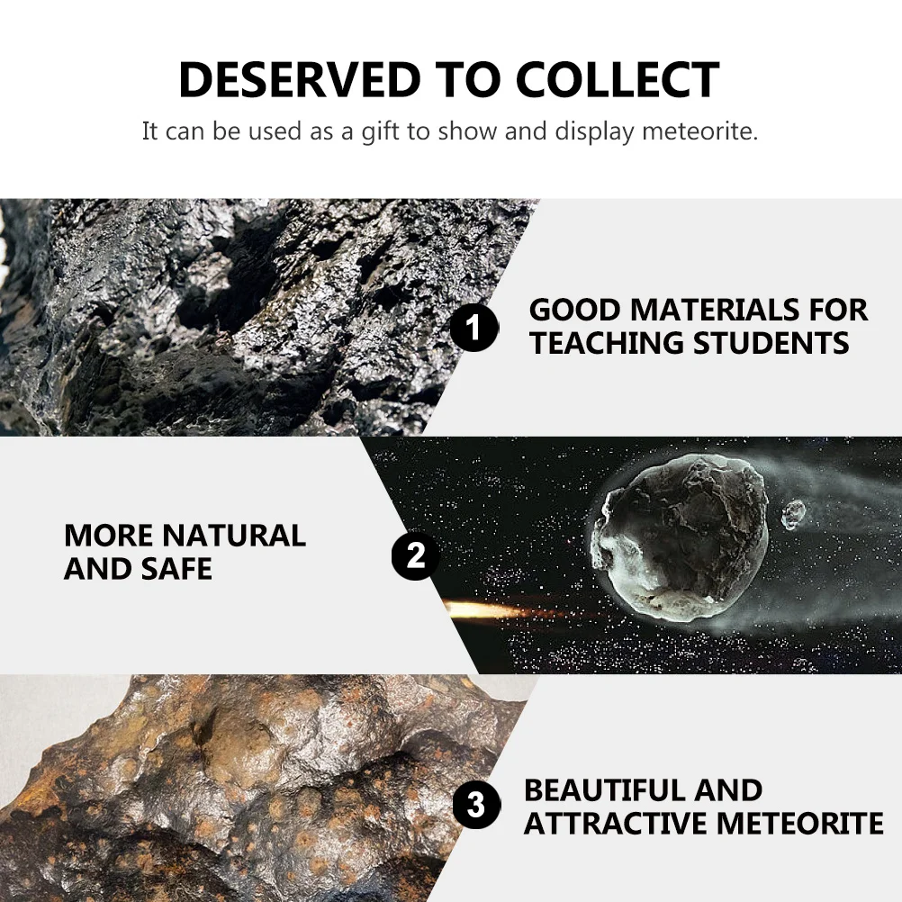 

Lithosiderite Meteorite Specimen Real For Science Education Teaching Tool Decor Desktop Ornament Collection Research