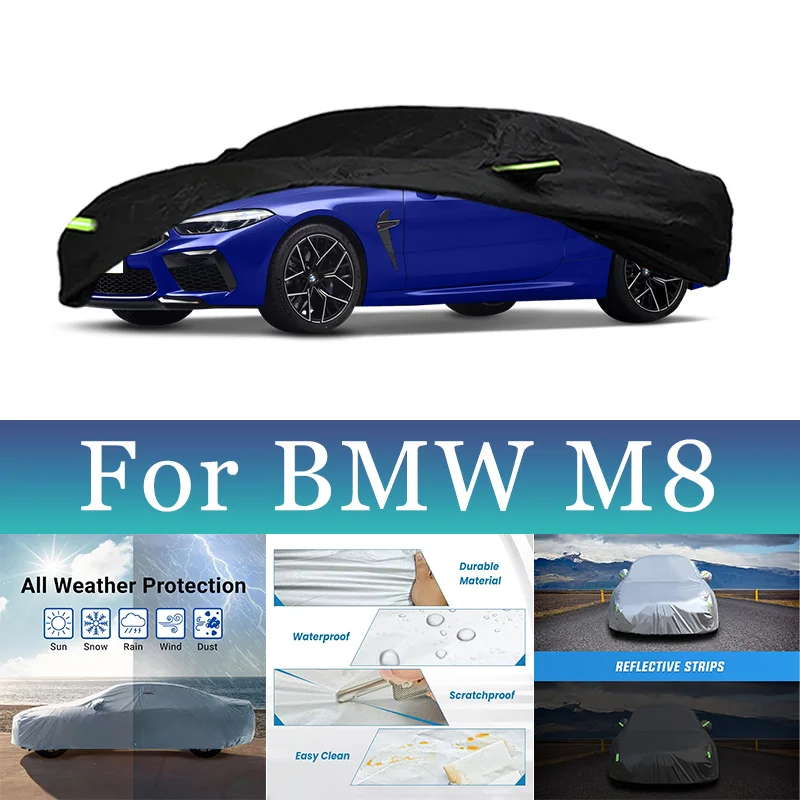 

For BMW M8 Exterior Car Cover Outdoor Protection Full Car Covers Snow Cover Sunshade Waterproof Dustproof Accessories